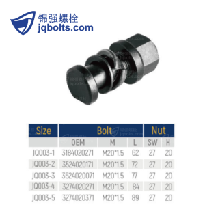 3184020271 3524020171 3524020071 3274020271 3274020371 wheel hub bolts for Mercedes Benz Truck